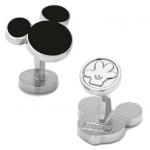 Black Mickey Mouse Silhouette Cufflinks.JPG